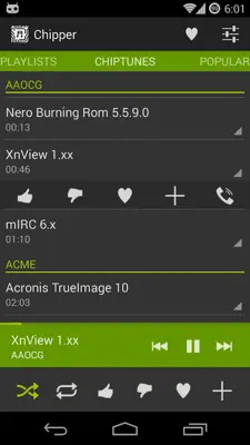 Chipper - A Keygen Jukebox android App screenshot 5